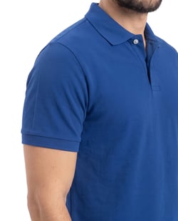 Camisa Polo Piquet Masculina Azul Royal