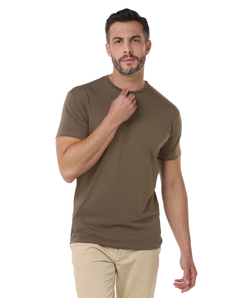 Camiseta de Algodão Egípcio Cinza Mineral