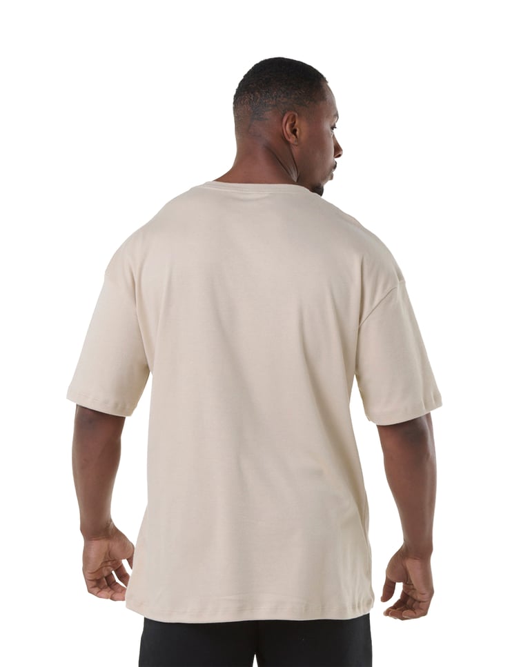 Camiseta Oversized Masculina Areia