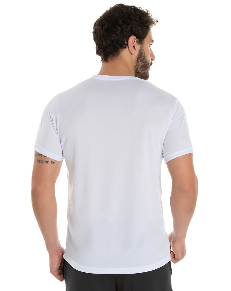 Kit 3 Camisetas Masculinas Dry Fit Branca Proteção UV 30+