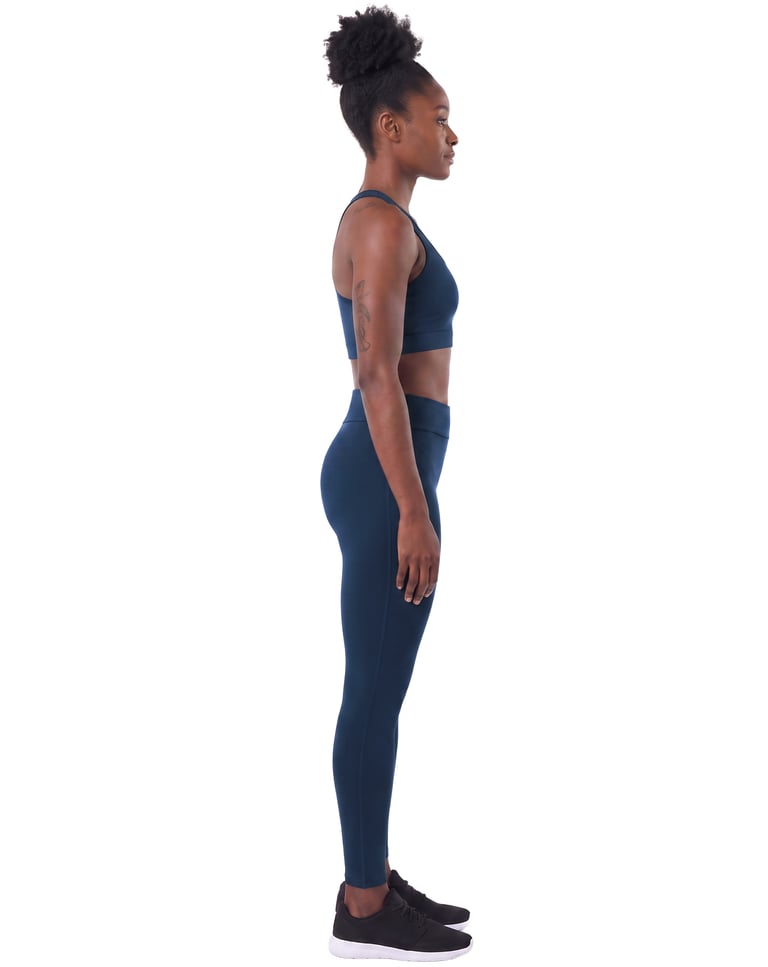 Conjunto Fitness Feminino Azul Marinho 02