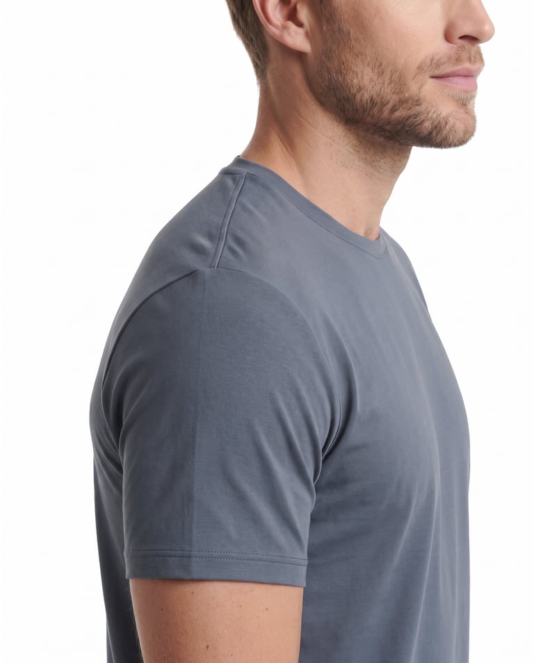 Camiseta Tech Modal Masculina Cinza Chumbo