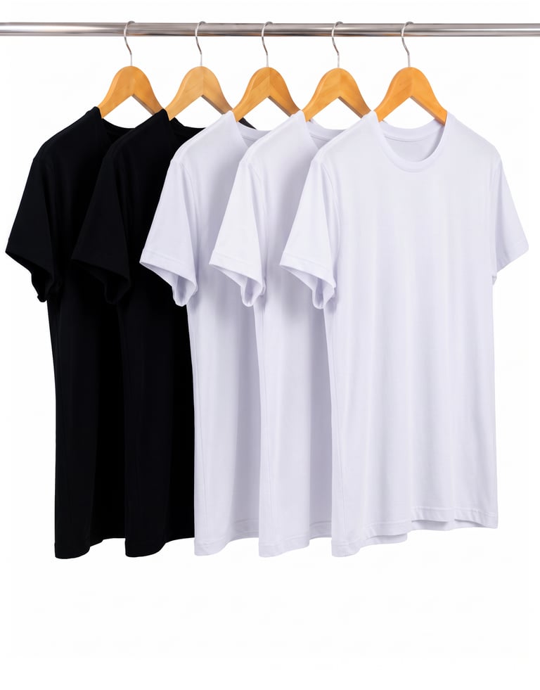 Kit 5 Camisetas Tech Modal Femininas