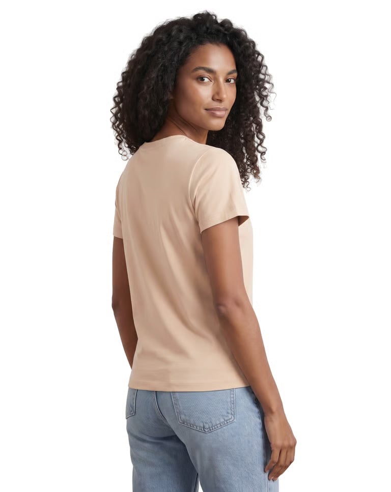 Baby Look de Algodão Premium Areia