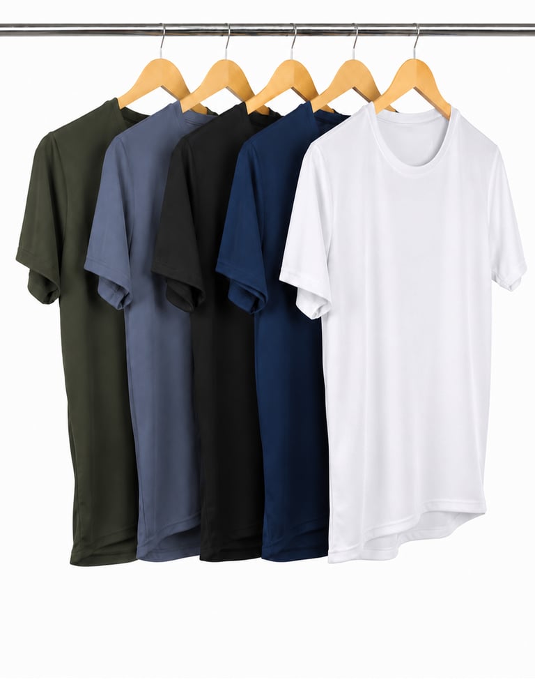 Kit 5 Camisetas Masculinas Dry Fit Proteção UV 30+ 19