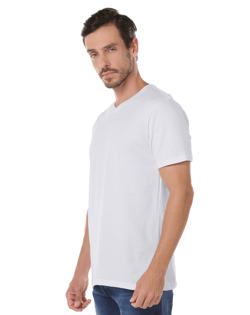 Kit 3 Camisetas Masculinas Gola V de Algodão Premium 02