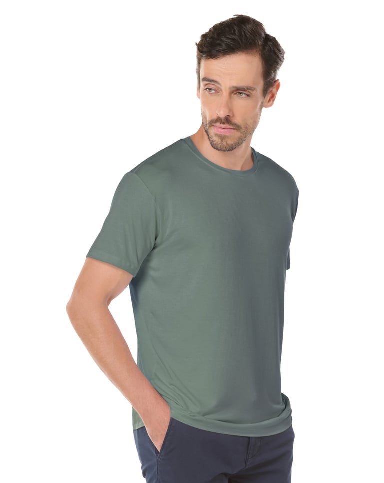 Camiseta Tech Modal Masculina Verde Oliva