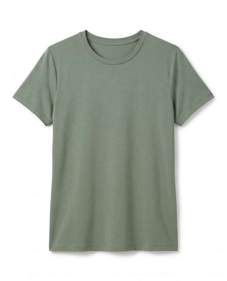Camiseta Tech Modal Feminina Verde Oliva
