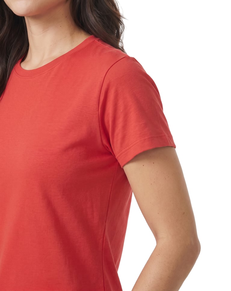 Baby Look de Algodão Premium Vermelha