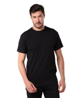 Camiseta de Algodão Egípcio Preta
