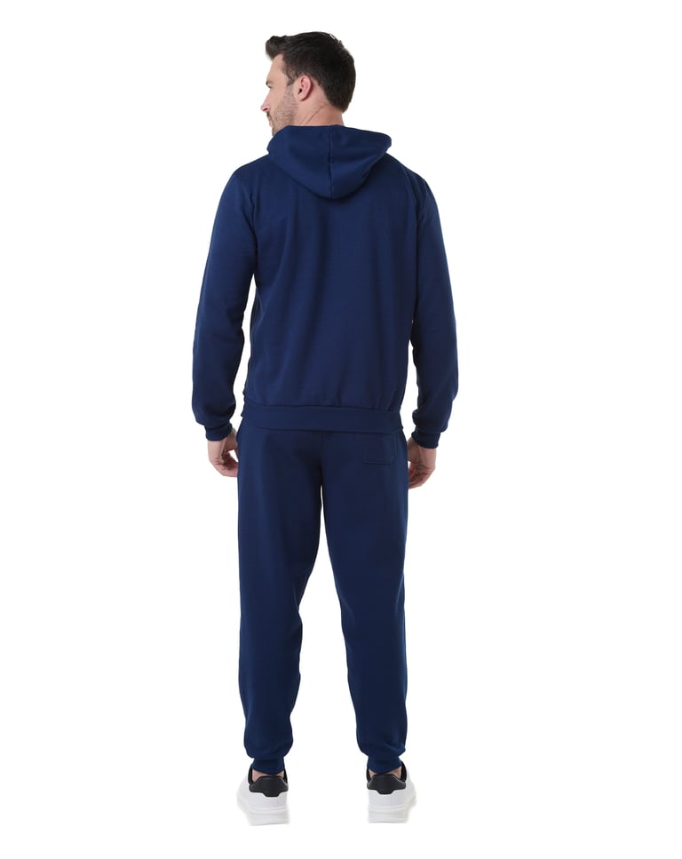 Conjunto Moletom Masculino com Capuz Azul Marinho 04