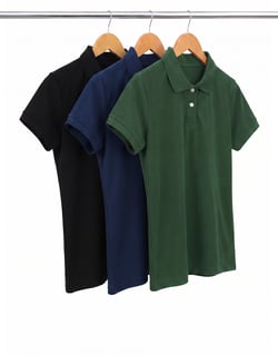 Kit 3 Camisas Polo Piquet Feminina 11