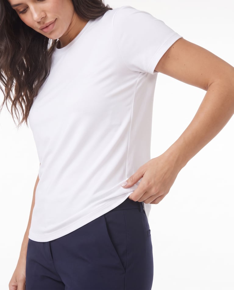 Camiseta Tech Modal Feminina Branca