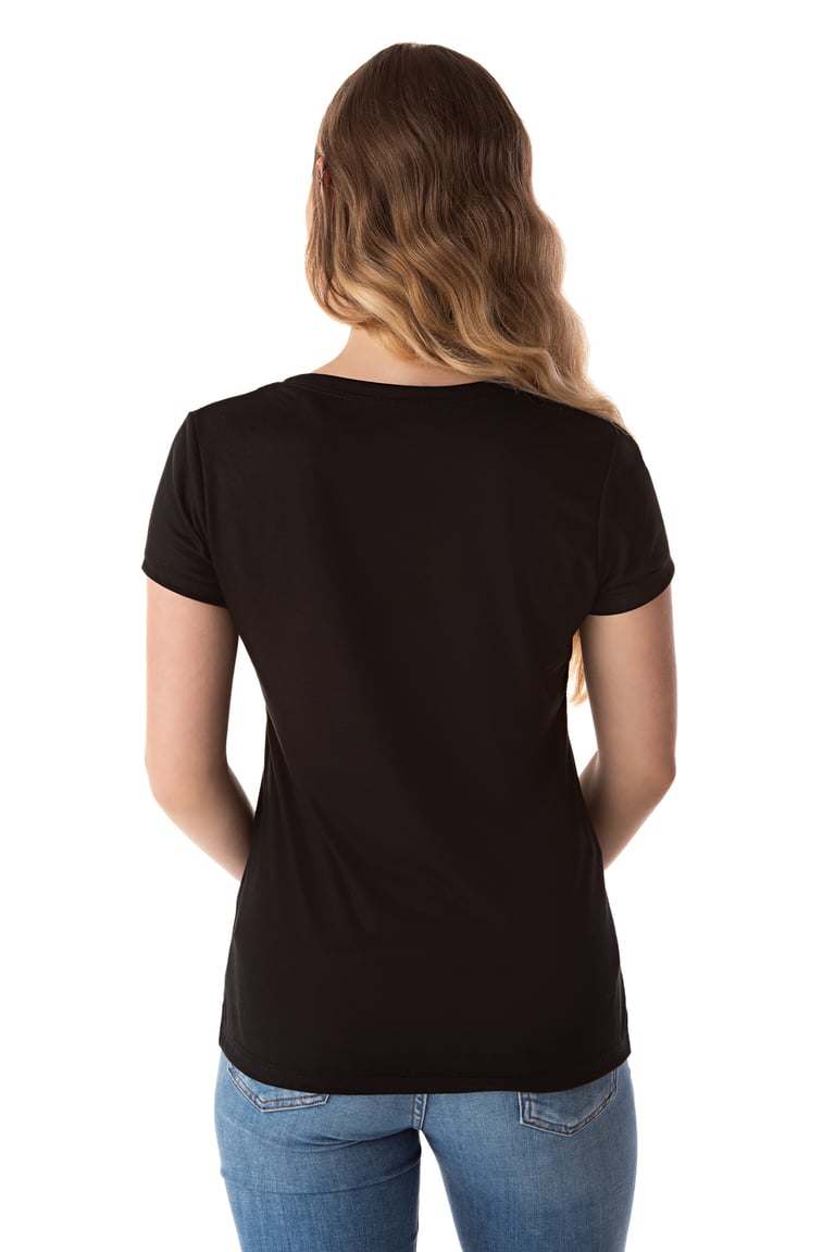 Baby Look PV / Malha Fria Preta