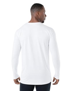 Camiseta Manga Longa Tech Modal Masculina Branca