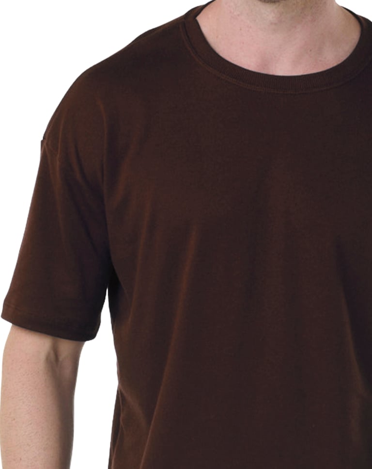 Camiseta Oversized Masculina Marrom