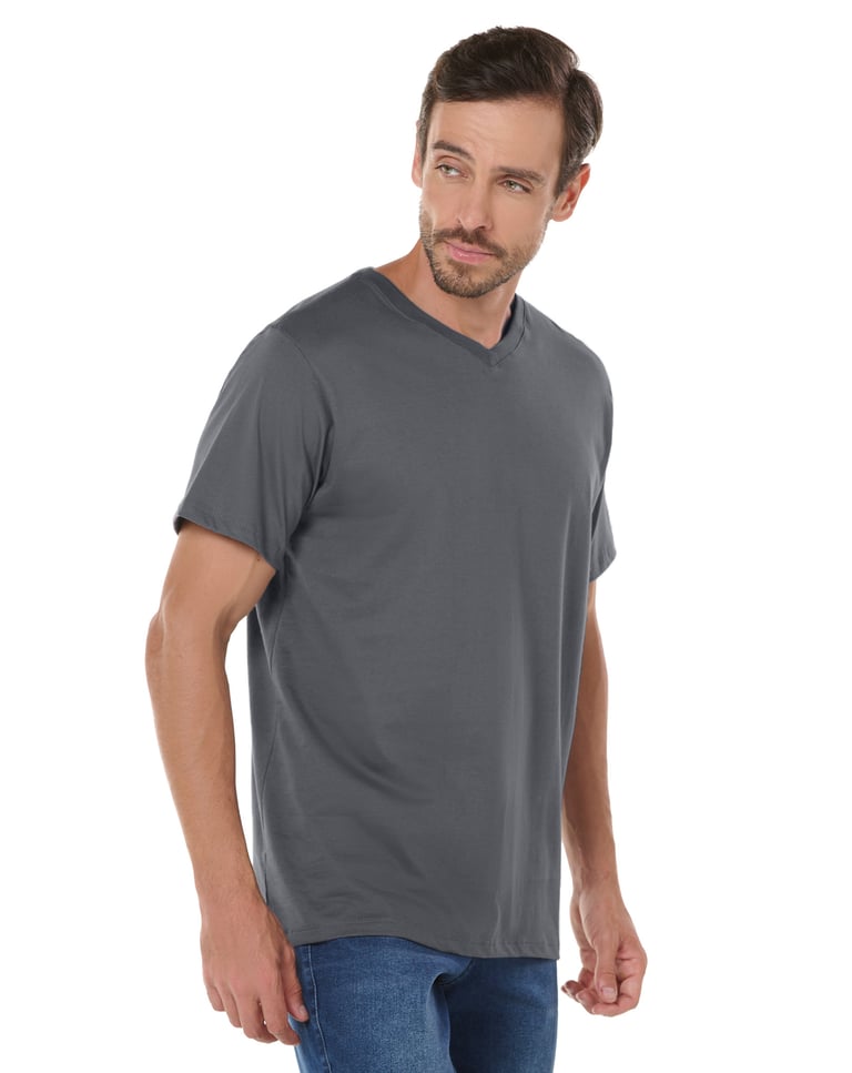 Kit 3 Camisetas Gola V de Algodão Premium 5