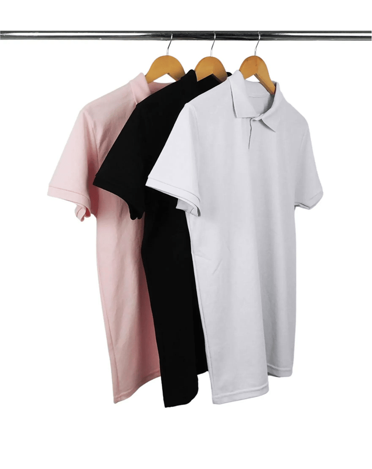 Kit 3 Camisas Polo Piquet Masculinas 6
