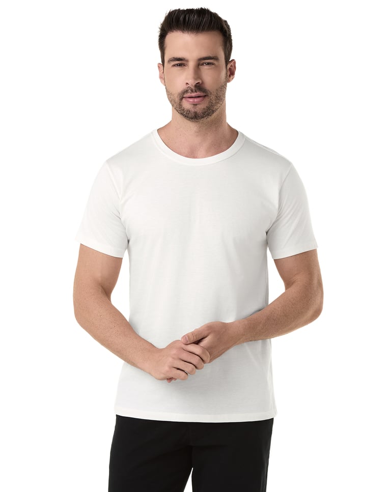 Camiseta de Algodão Premium Off White