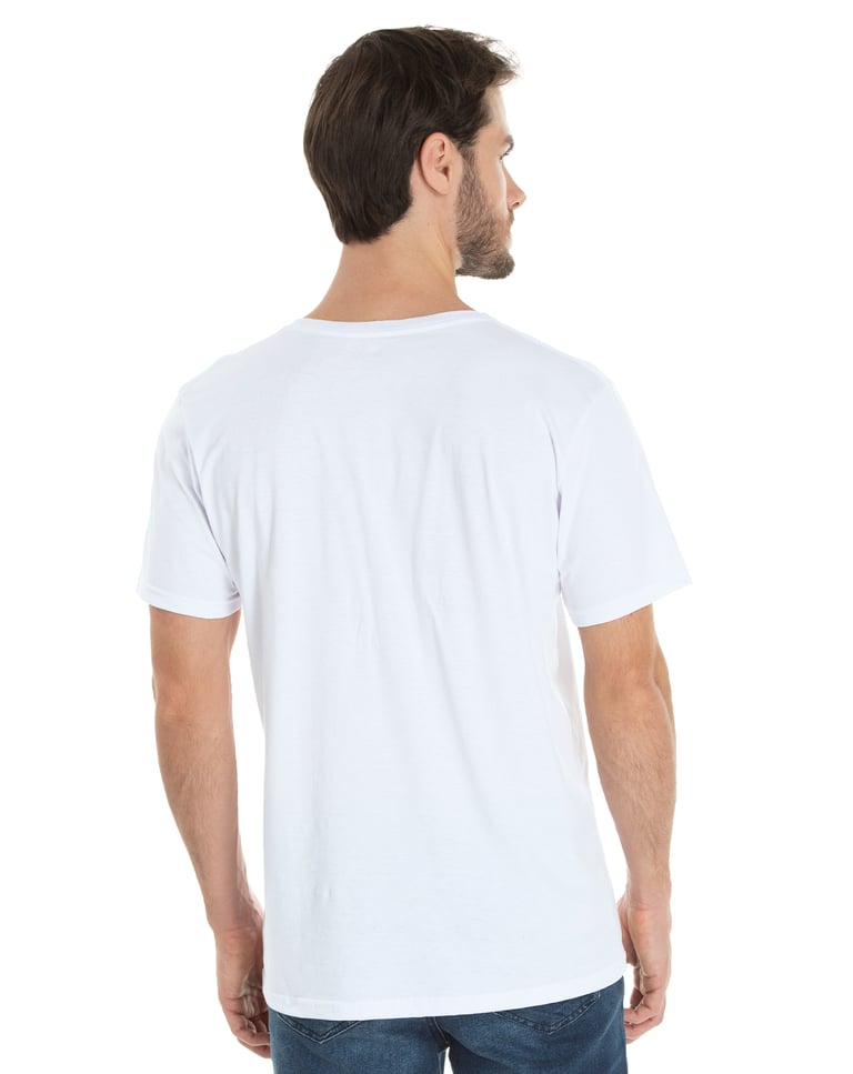 Camiseta de Algodão Premium Branca