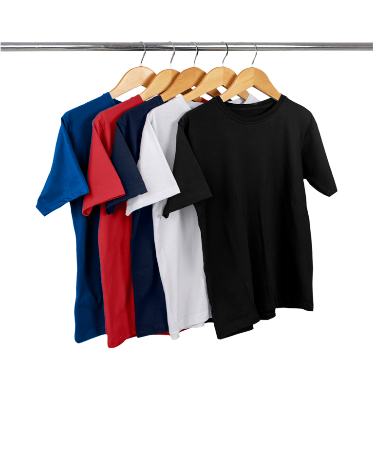 Kit 5 Camisetas Juvenil de Algodão Penteado 4