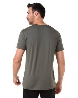Camiseta Tech Modal Masculina Cinza Terra