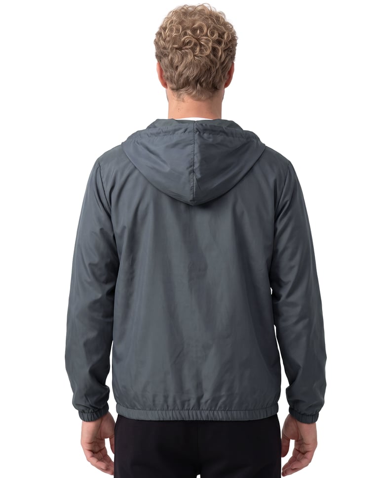 Jaqueta Corta Vento Masculina Cinza Chumbo