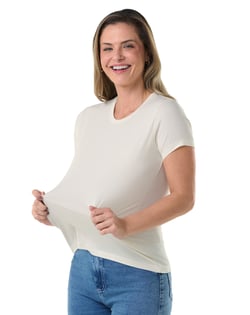 Camiseta Tech Modal Feminina Off White