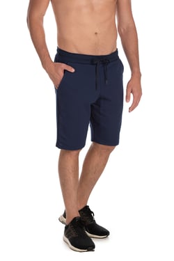 Kit 3 Bermudas de Moletom Azul Marinho Lisa