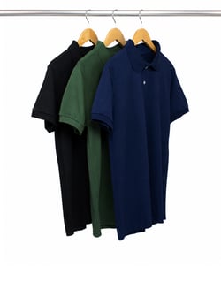 Kit 3 Camisas Polo Piquet Masculinas 07