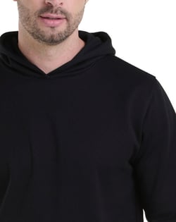 Moletom Canguru com Capuz Preto