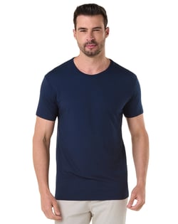 Camiseta Tech Modal Masculina Azul Marinho