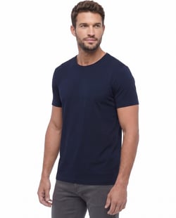 Camiseta Tech Modal Masculina Azul Marinho