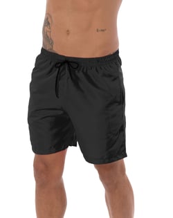 Short de Tactel com Elastano Masculino Preto