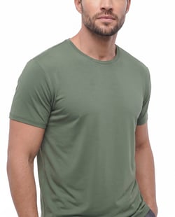 Camiseta Tech Modal Masculina Verde Oliva