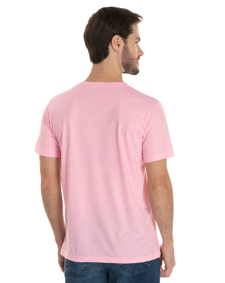 Camiseta PV / Malha Fria Rosa Claro