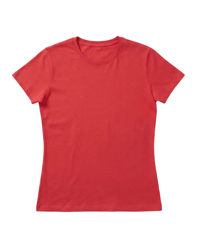 Baby Look de Algodão Premium Vermelha
