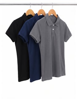 Kit 3 Camisas Polo Piquet Feminina 5