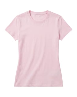 Baby Look de Algodão Premium Rosa Claro