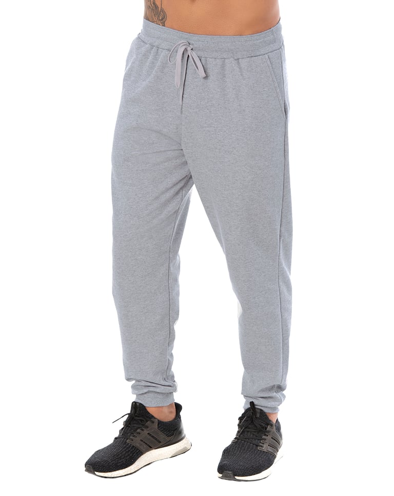 Calça Masculina de Moletom Cinza Mescla