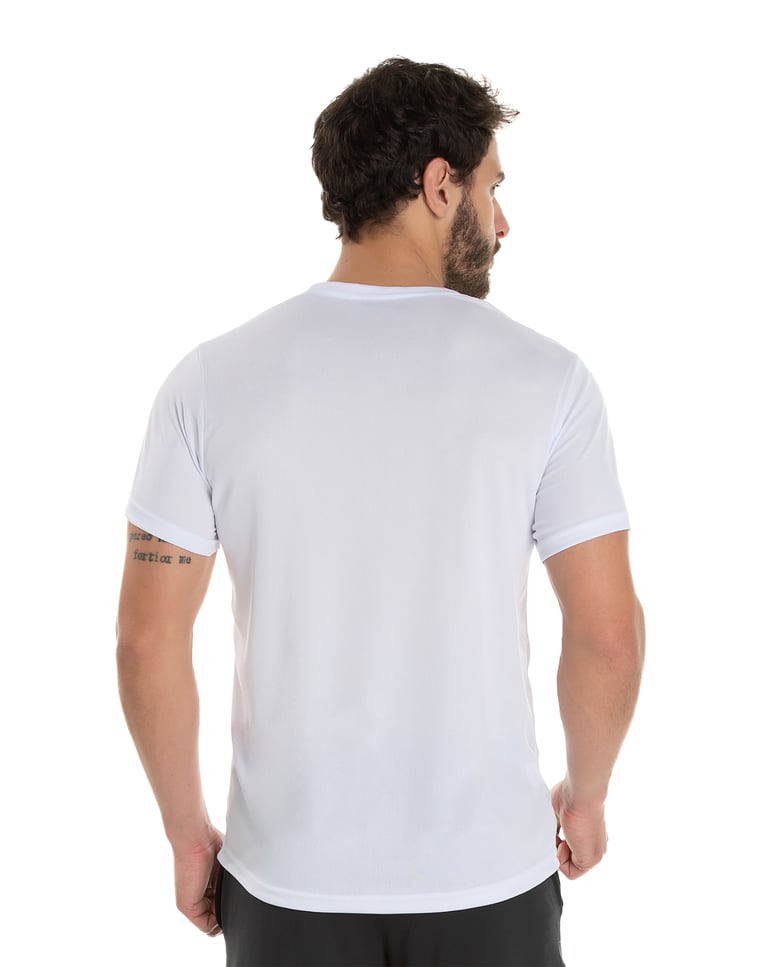 Camiseta Dry Fit Branca Proteção UV 30+