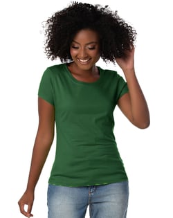 Baby Look PV / Malha Fria Verde Musgo