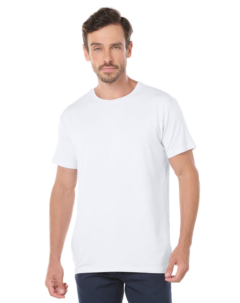 Camiseta Tech Modal Masculina Branca