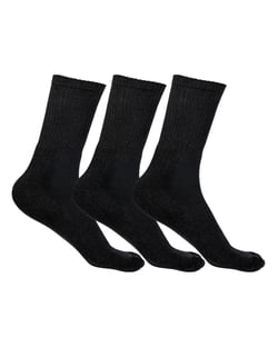 Kit 3 Meias Cano Longo Masculinas Pretas