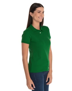 Camisa Polo Piquet Feminina Verde Bandeira