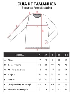 Camiseta Segunda Pele Manga Longa Masculina Cinza Chumbo UV 50+