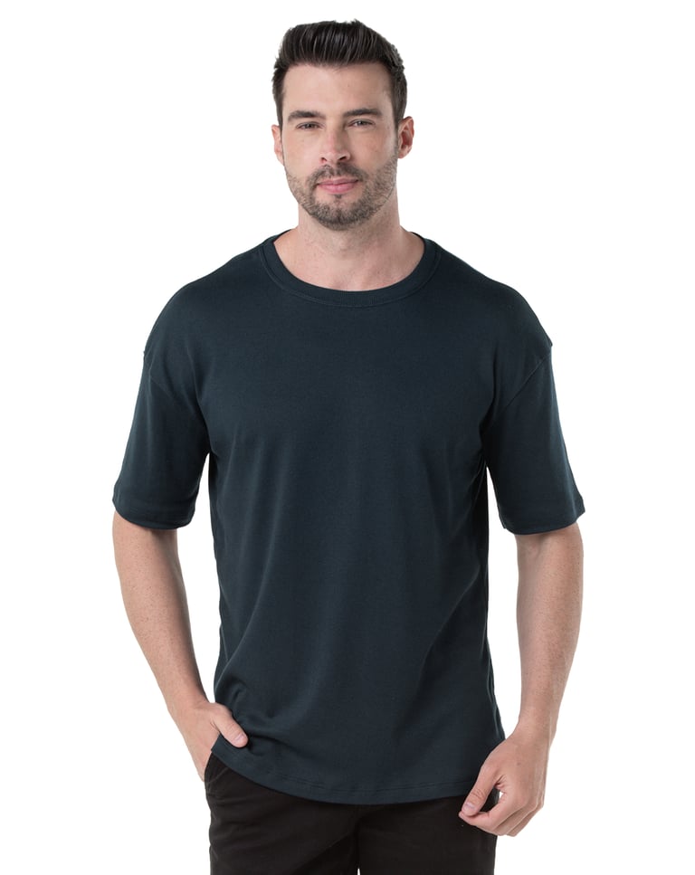 Camiseta Oversized Masculina Cinza Chumbo