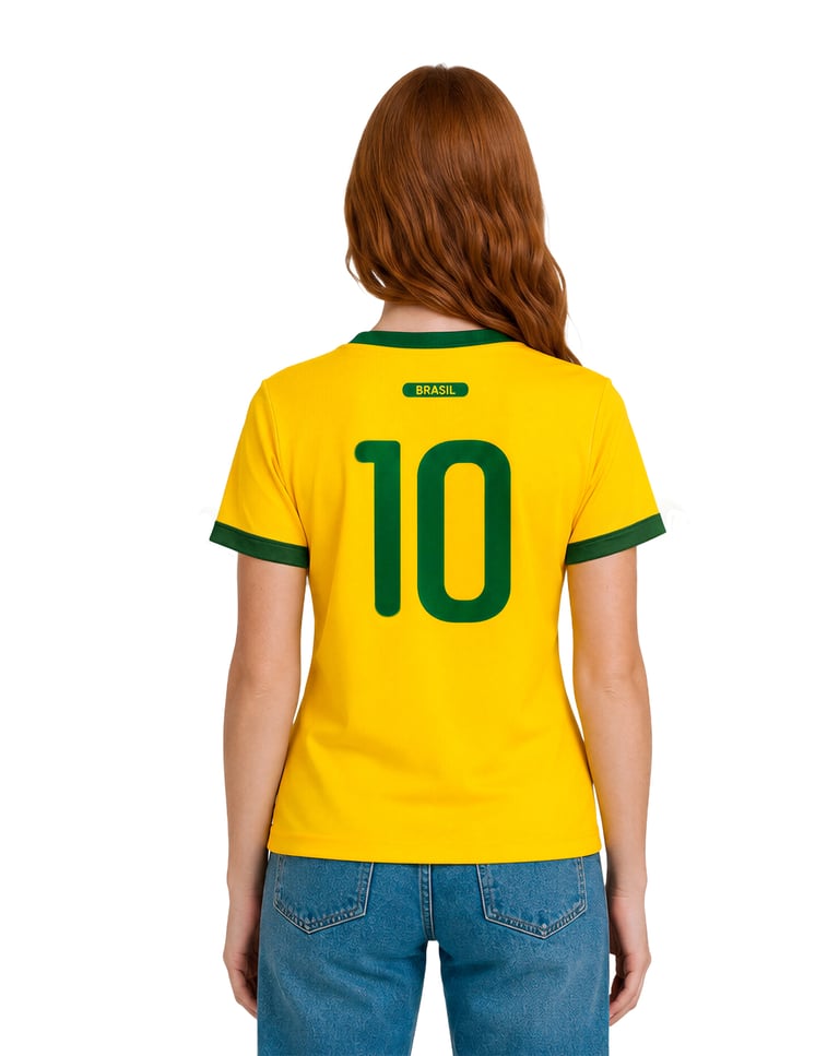 Camiseta Juvenil do Brasil Copa 2026 Dryfit