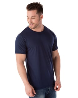 Kit 5 Camisetas PV Masculinas / Malha Fria Azul Marinho