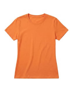 Baby Look de Algodão Premium Laranja